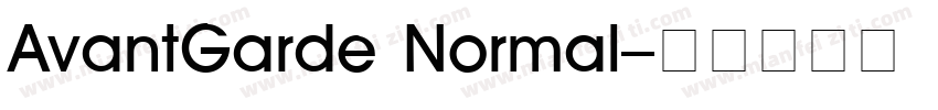 AvantGarde Normal字体转换